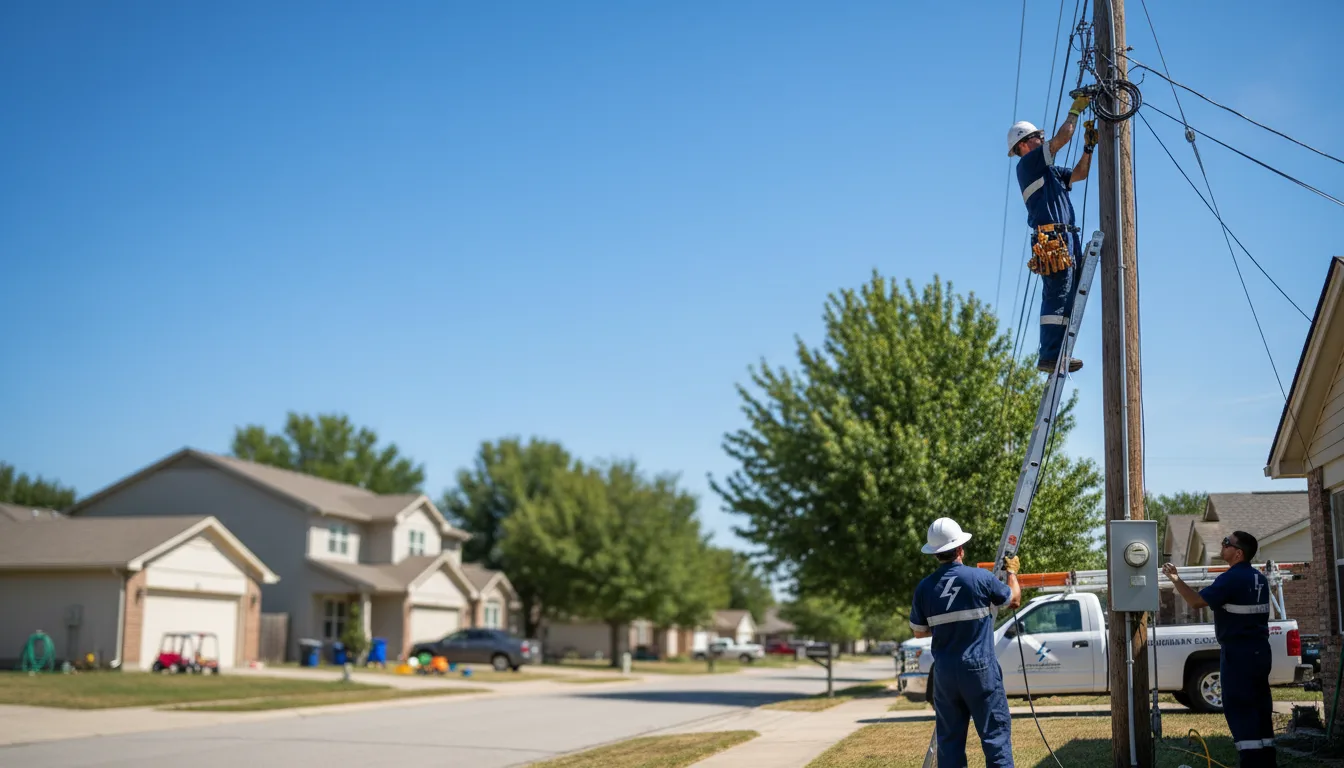 Residential electrician providing installation services in Kaysville, UT